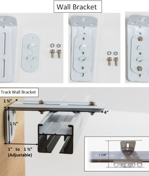Single Track Wall Bracket Automatic Curtain