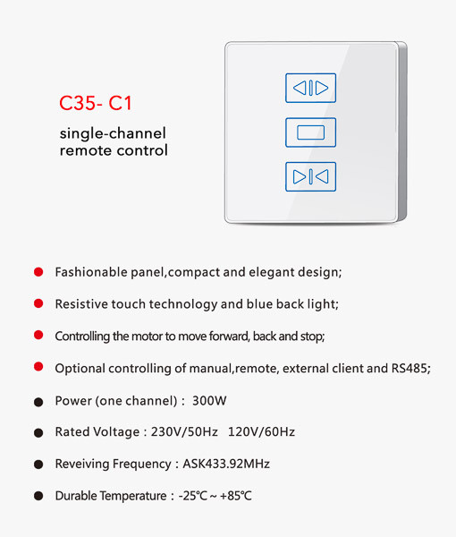 Wireless Wall Control C35-C1