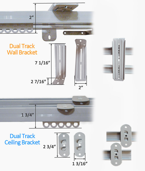 Dual Track Wall Bracket
